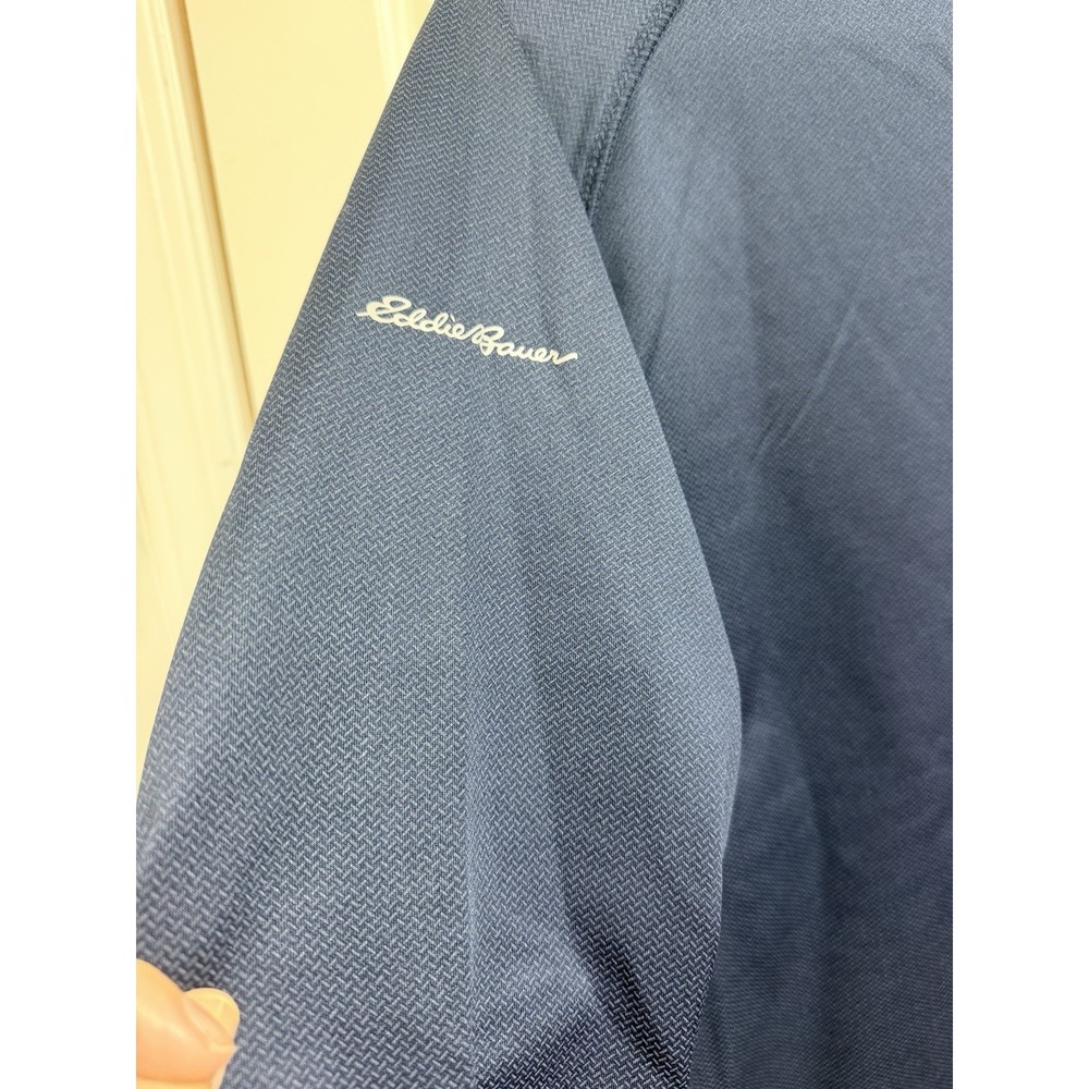 Eddie Bauer Jacket Mens Quarter Zip Performance Fleece Pullover TEGNA EB234 - Picture 9 of 9
